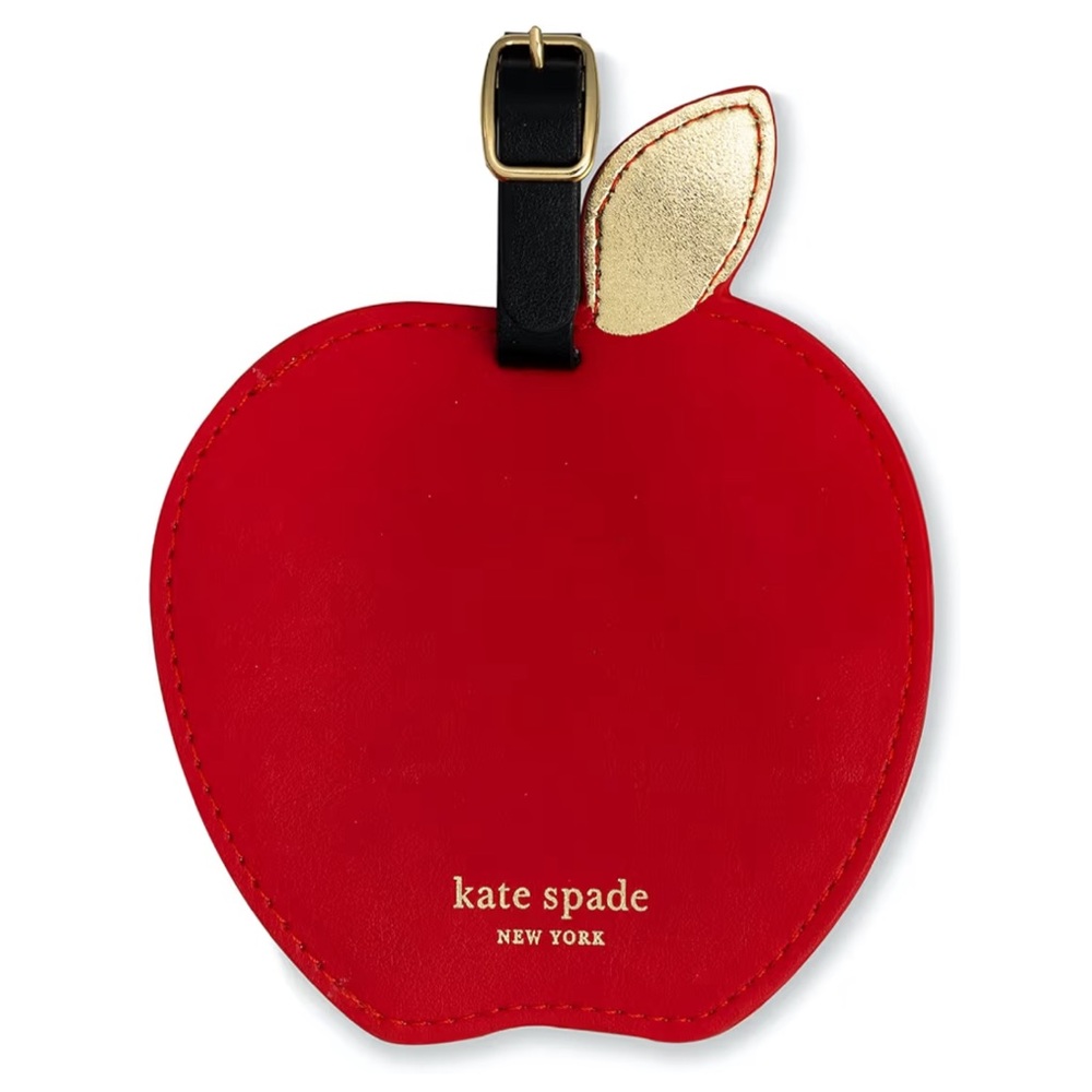 New Kate Spade Red Apple Luggage Tags